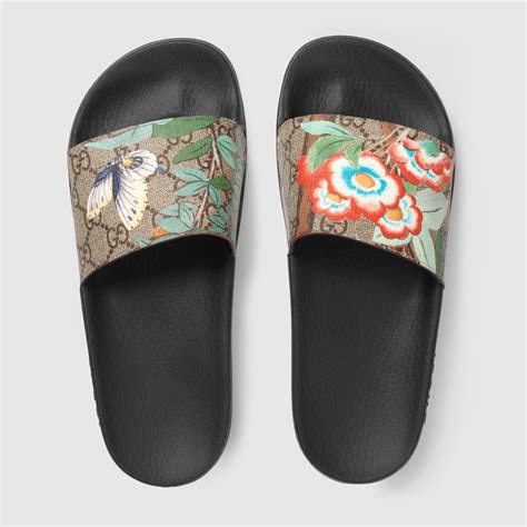 gucci tian print slides|Slides for Women .